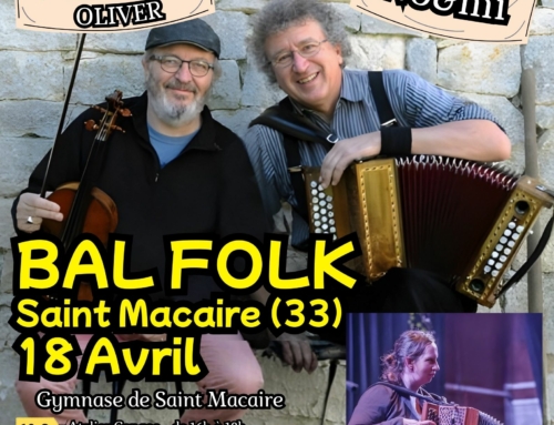 Bal folk du 18 avril 2026 avec NO&MIE et duo Pariselle Oliver