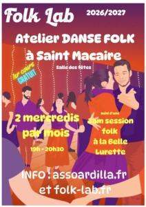 Atelier de danse folk à Saint Macaire